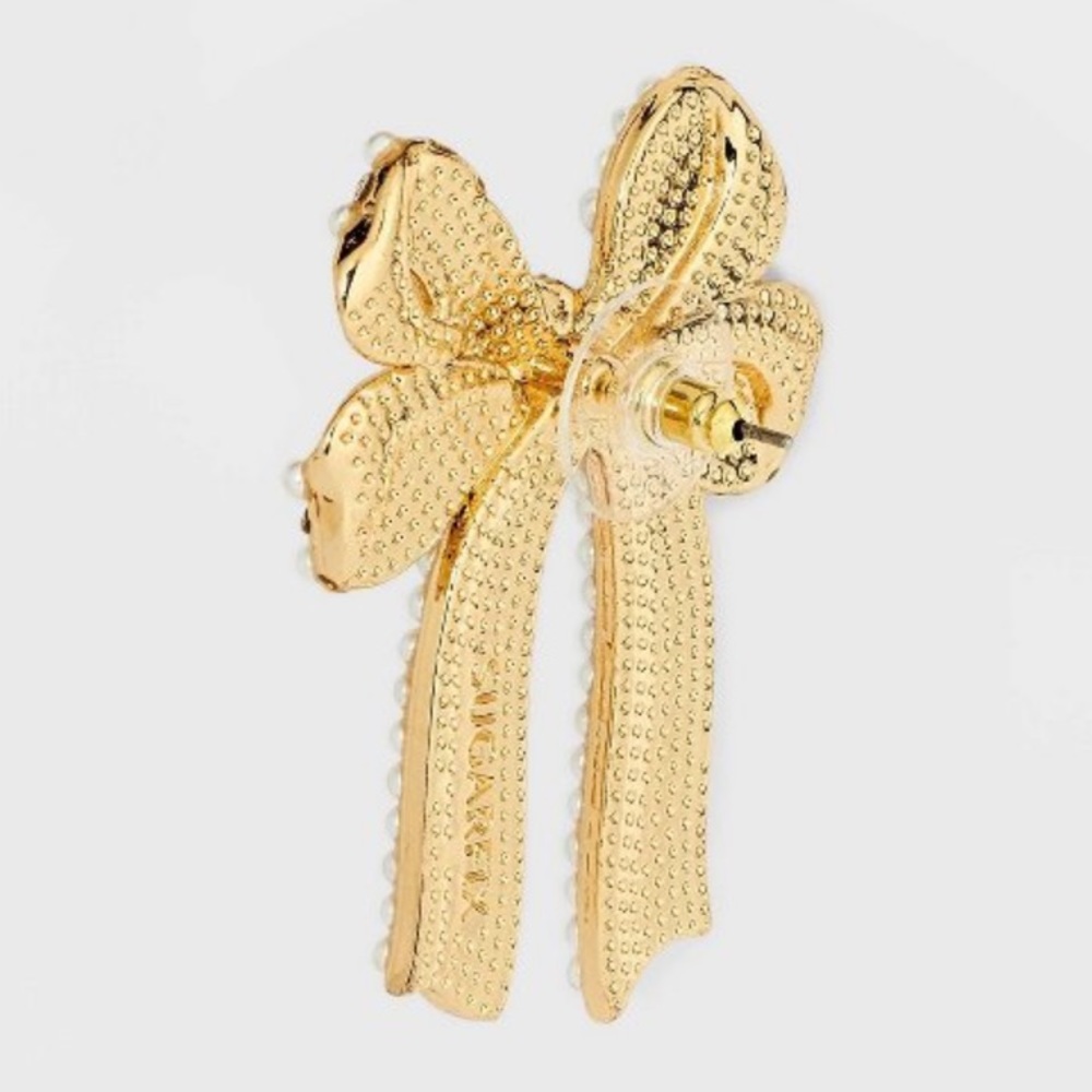 Sugarfix by Baublebar ‘That’s a Wrap’ Bow Statement Earrings - Picture 3 of 4